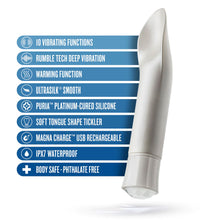 Blush Oh My Gem Bold Warming Clitoral Vibrator in Diamond