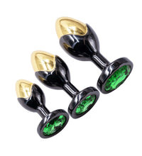 Venusfun 3PCS Metal Anal Plug Dual-color Butt Plug For BDSM Play