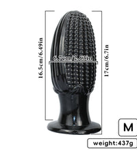 Venusfun Corn-Shaped Thick Dildo Butt Plug With Suction Cup