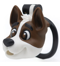 Venusfun Dog Head Shaped Penis Chastity Cage with Single Arc Ring