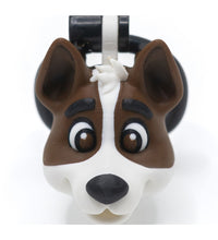 Venusfun Dog Head Shaped Penis Chastity Cage with Single Arc Ring