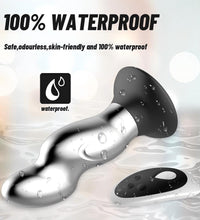 Venusfun 10 Speeds Remote Metal Anal Plug Prostate Massager