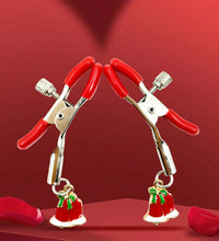 Christmas Bell Stimulating Breast Clips BDSM Fetish Breas Nipple