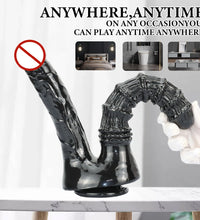 Venusfun Monster 10.8 Inch Double Ended Dildo Curved Shaft Realistic Big Cock for Couples