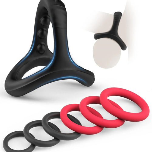 Cock Ring Set 7 PCS Different Sizes Penis Rings