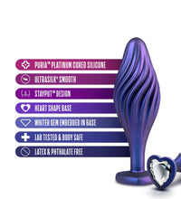 Blush Anal Adventures Matrix Sapphire 4.5-Inch Anal Plug