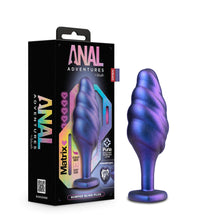 Blush Anal Adventures Matrix Bumped Bling Sapphire 4.5-Inch Anal Plug