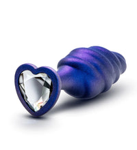 Blush Anal Adventures Matrix Bumped Bling Sapphire 4.5-Inch Anal Plug