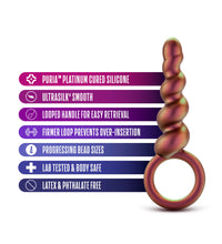 Blush Anal Adventures Matrix Spiral Loop Copper 5.25-Inch Anal Plug