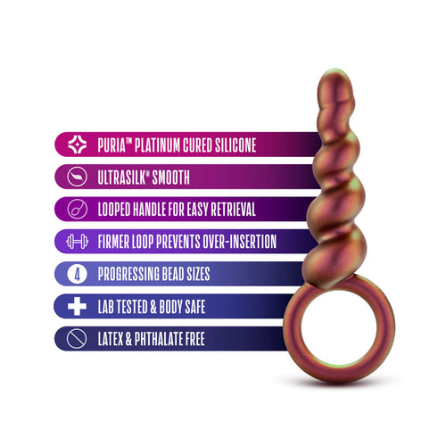 Blush Anal Adventures Matrix Spiral Loop Copper 5.25-Inch Anal Plug