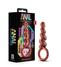 Blush Anal Adventures Matrix Spiral Loop Copper 5.25-Inch Anal Plug