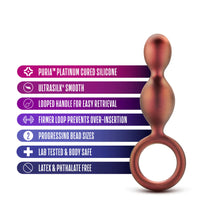 Blush Anal Adventures Matrix Duo Loop Copper 5.25 Inch Anal Plug