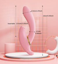 Double Ended Sucking Rotating Vibrator Thrusts For G-Spot Stimulation