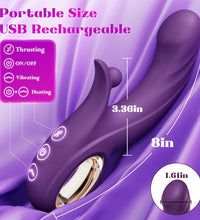 Thrusting Vibrator Clitoral Stimulator G-Spot Dildo with Heating