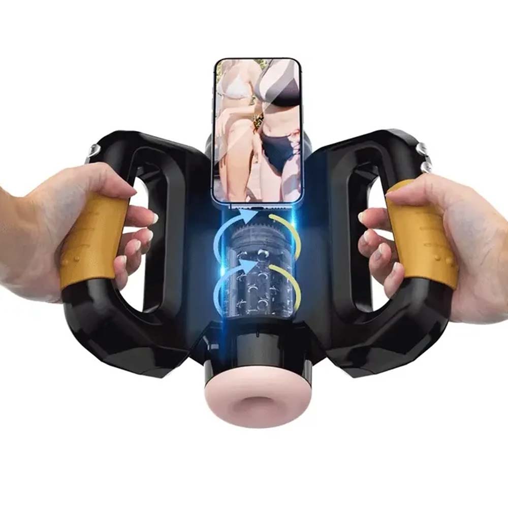 Venusfun Automatic Thrusting Male Stroker with Handle & Phone Holder VenusFun-UK Venusfun Automatic Thrusting Male Stroker with Handle & Phone Holder VenusFun-UK