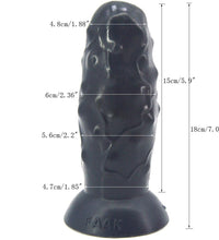 FAAK Simulated G-Spot Stimulation 7 Inch Suction Cup Dildo