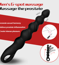 YEAIN Liquid Silicone Vibrating Progressive Anal Beads Ball Prostate Massager