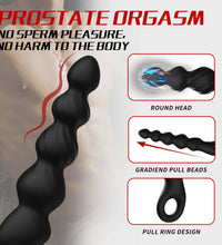 YEAIN Liquid Silicone Vibrating Progressive Anal Beads Ball Prostate Massager