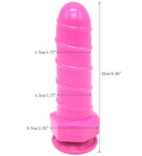 FAAK Silicone Round Head 8 Inch Dildo / Anal Plugs