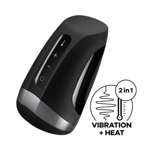 Satisfyer Men Heat Vibration Rechargeable Masturbator