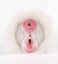 GEEBA White Horse Plush Pocket Pussy Double Channel Male Masturbator