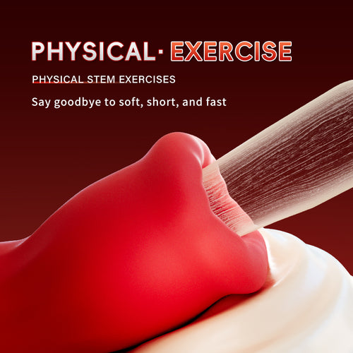 Red Lip Electric Blowjob Male Masturbator