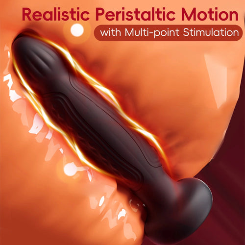 Venusfun Remote Controlled Vibrating Anal Toy for Beginners with Gentle Peristalsis