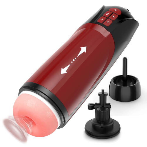 Male Masturbator Penis Vibrator With 10 Vibration Modes, Men Penis Sleeve Glans Vibrator, Male Masturbation Toys Adult Sex Toy For Man - Transparent