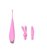 DIBE Clitoral G-Spot Vibrator with 2 Interchangeable Headgears