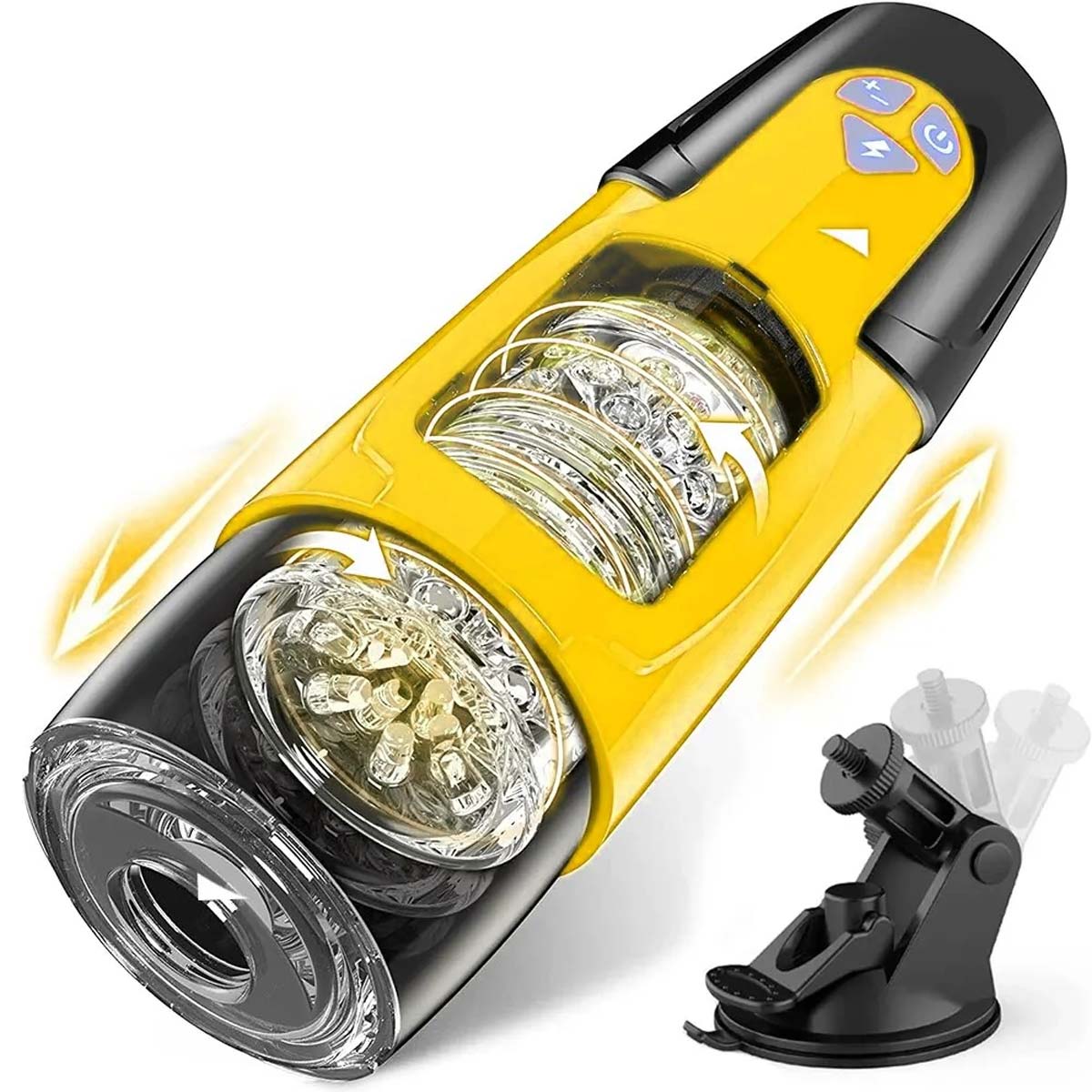 Thrusting Rotating Automatic Male Masturbator with Suction Cup VenusFun-UK Thrusting Rotating Automatic Male Masturbator with Suction Cup VenusFun-UK
