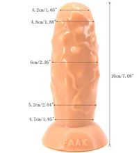 FAAK Simulated G-Spot Stimulation 7 Inch Suction Cup Dildo