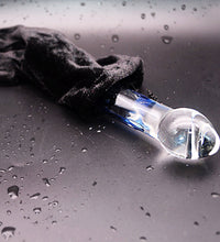 Venusfun Erotic LED Crystal Glow Glass Dildo Anal Plug