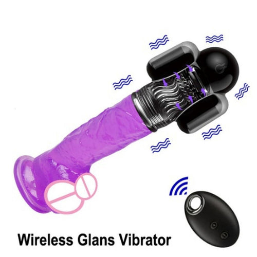 Penis Exerciser Vibrating Wireless Remote Control Male Masturbator
