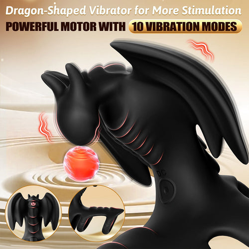 Vibrating Cock Ring Dragon Shape