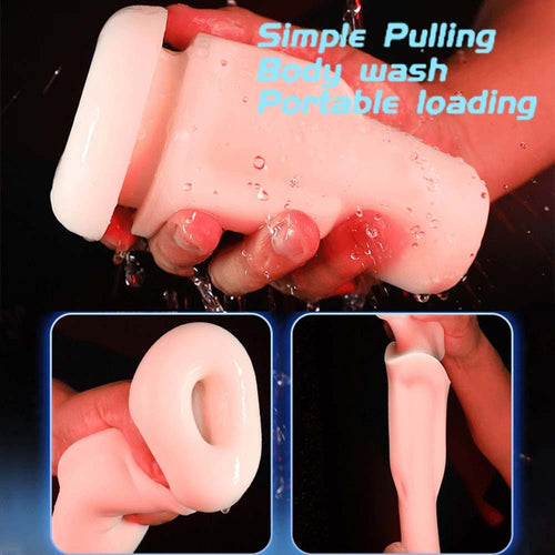 Automatic Telescopic Sucking Male Masturbator Gamepad Masturbation Cup