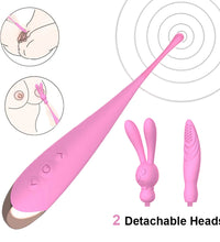 DIBE Clitoral G-Spot Vibrator with 2 Interchangeable Headgears