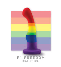 Blush Avant Pride Freedom P1 Artisan 6 Inch Curved Silicone Dildo