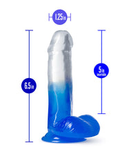 Blush B Yours Stella Blue Realistic 6.25In Dildo with Suction Cup