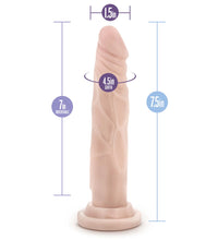 Blush Dr. Skin Silicone Dr. Carter 7.5 Inch Realistic Dildo with Suction Cup