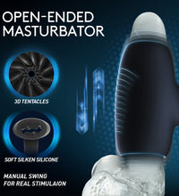 3 in 1 Dual Open Ended Male Masturbator Hair Dryer Penis Vibrator with App Control