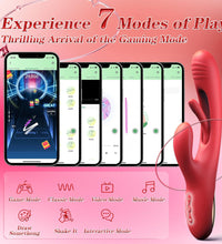 3 in 1 Rabbit Vibrator Flapping G-Spot Clit Stimulator with APP Control