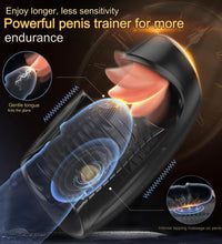 3 in 1 Tongue Licking & Tapping Penis Stroker Trainer