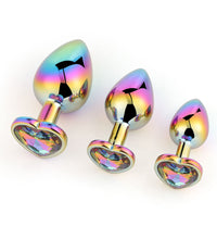 Metal Butt Plug Set 3 Sizes Luxury Jewelry Anal Trainers