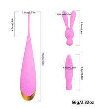 DIBE Clitoral G-Spot Vibrator with 2 Interchangeable Headgears