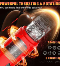 Thrusting Rotating Automatic Male Masturbator with Suction Cup