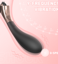 S-Hande BDSM Dual Head Toy G-Spot Vibrator With Spiked Rollers