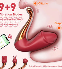 Clit Vibrator G-spot Stimulator Wearable Vibrating Egg with APP Remote