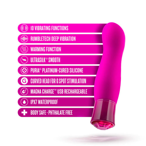 Blush Oh My Gem Exclusive Warming Rechargeable G-spot Vibrator Massager