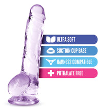 Blush Naturally Yours Crystalline 8 Inch Suction Cup Dildo