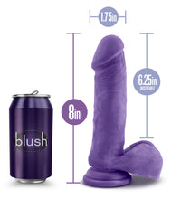 Blush Au Naturel Bold Hero Realistic Purple 8-Inch Long Dildo